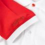 View Mens Speed Polo - Wt/Red Full-Sized Product Image